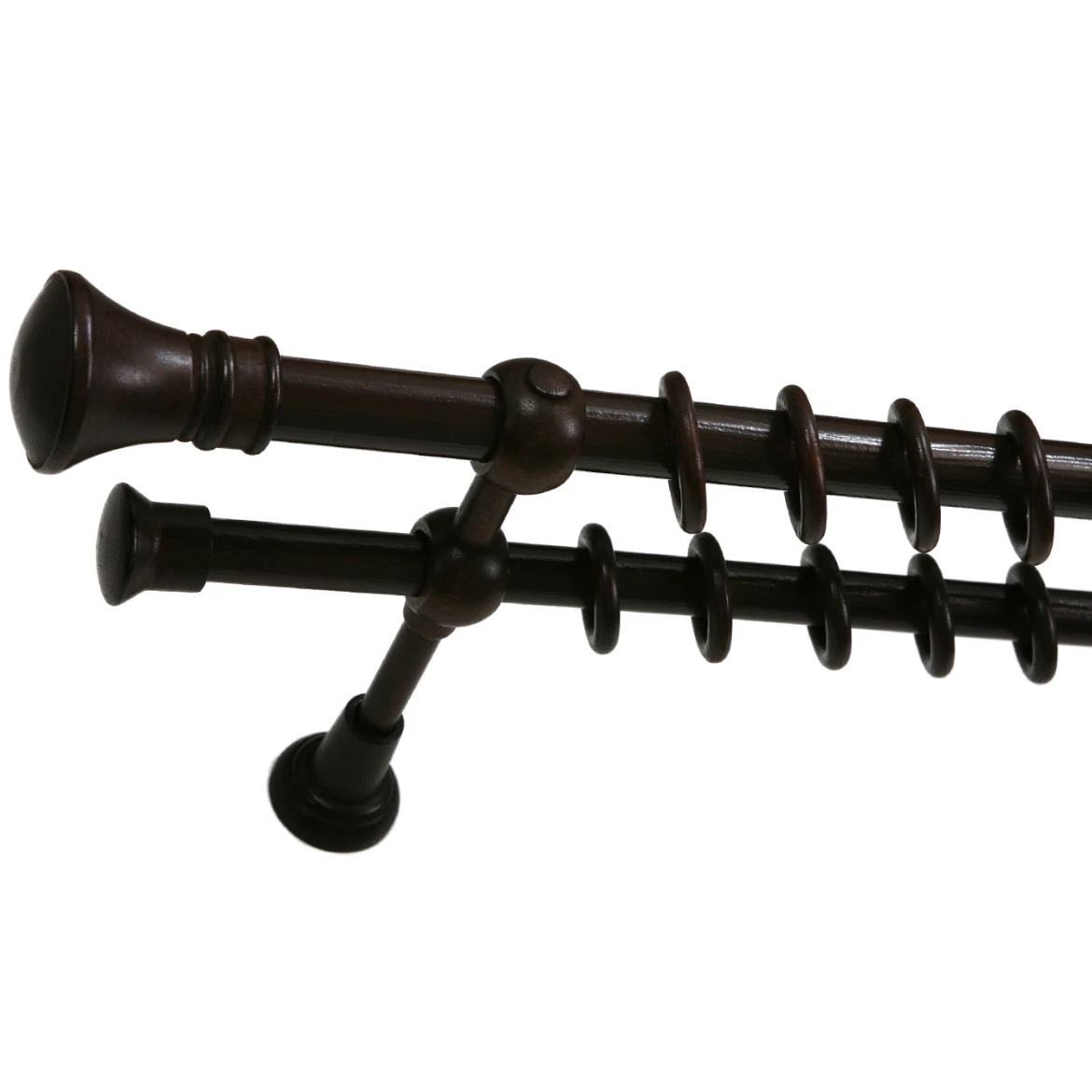 Karniša Helios dvostruka 300 cm, wenge, promjer 25 mm