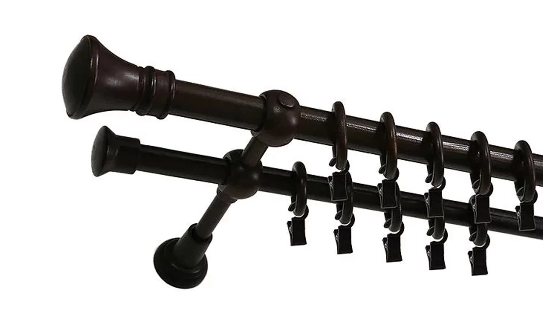 Karniša Helios dvostruka 300 cm, wenge, promjer 25 mm