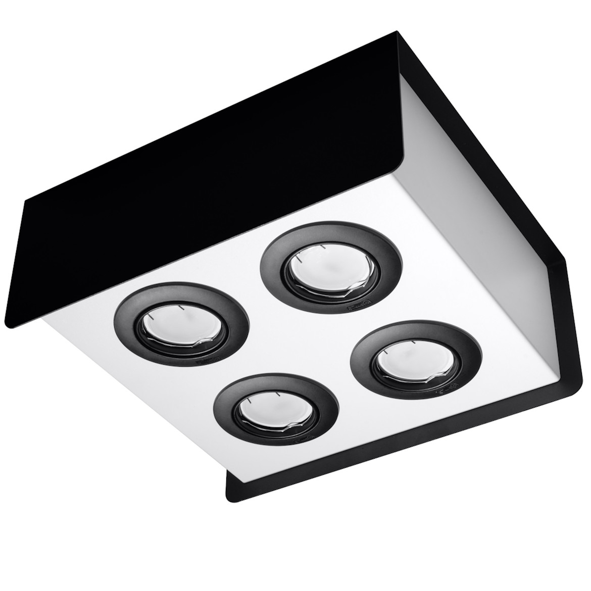 Plafonjera Quadro 4 crna