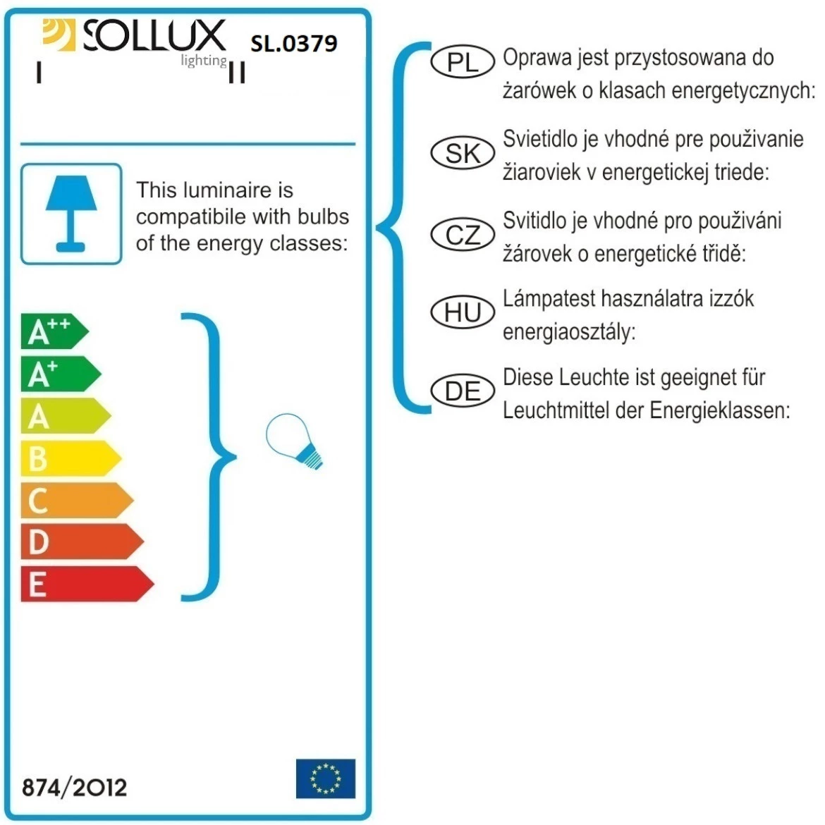 Zidna lampa Fire siva