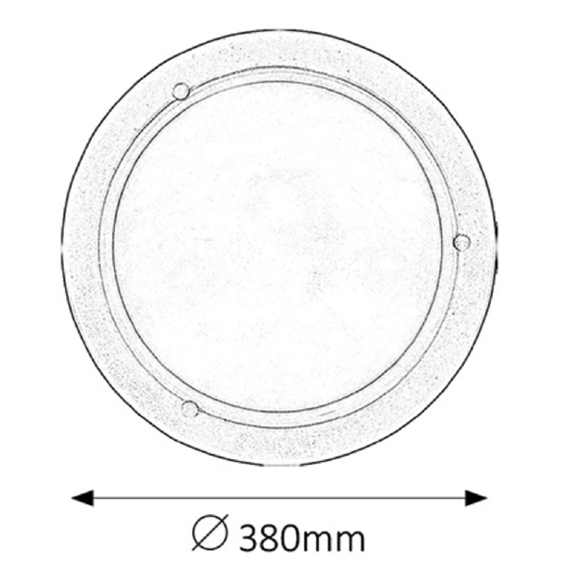 Stropna svjetiljka Ufo 40cm bijela