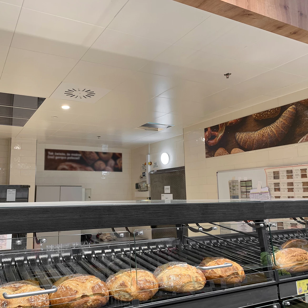 Plafonjera Urania LED 26cm bela