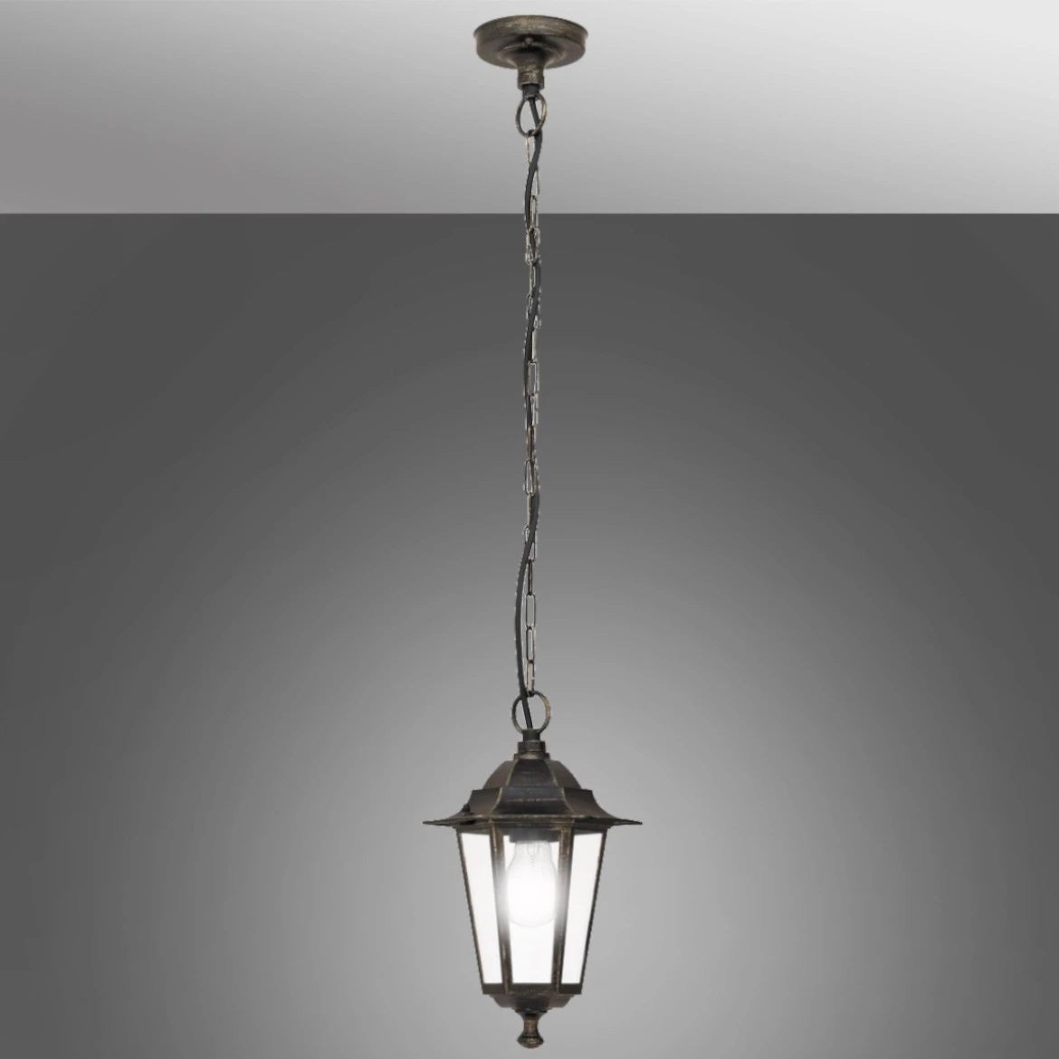 Spoljna viseca lampa Valence 21x95cm zlatna