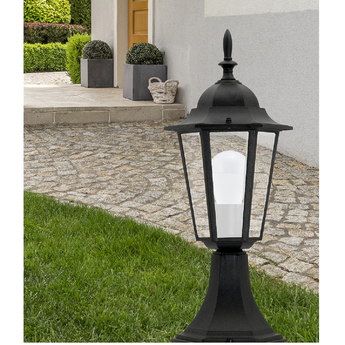 Vanjska podna lampa Liguria 42,5 cm crna