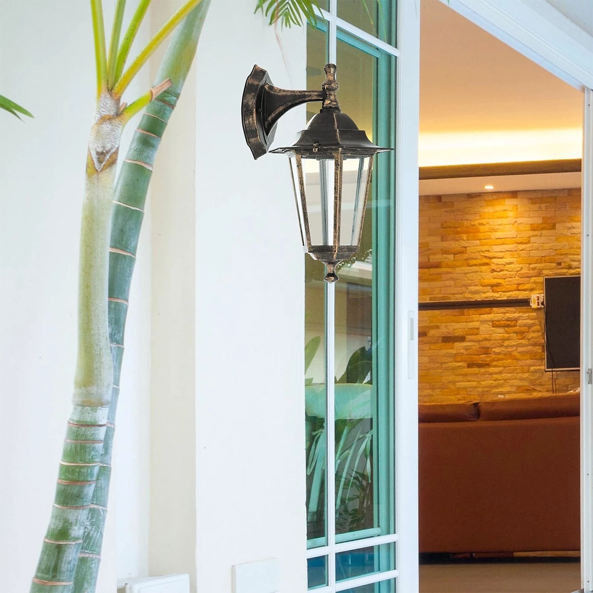 Spoljna zidna lampa Valence 23x32cm zlatna