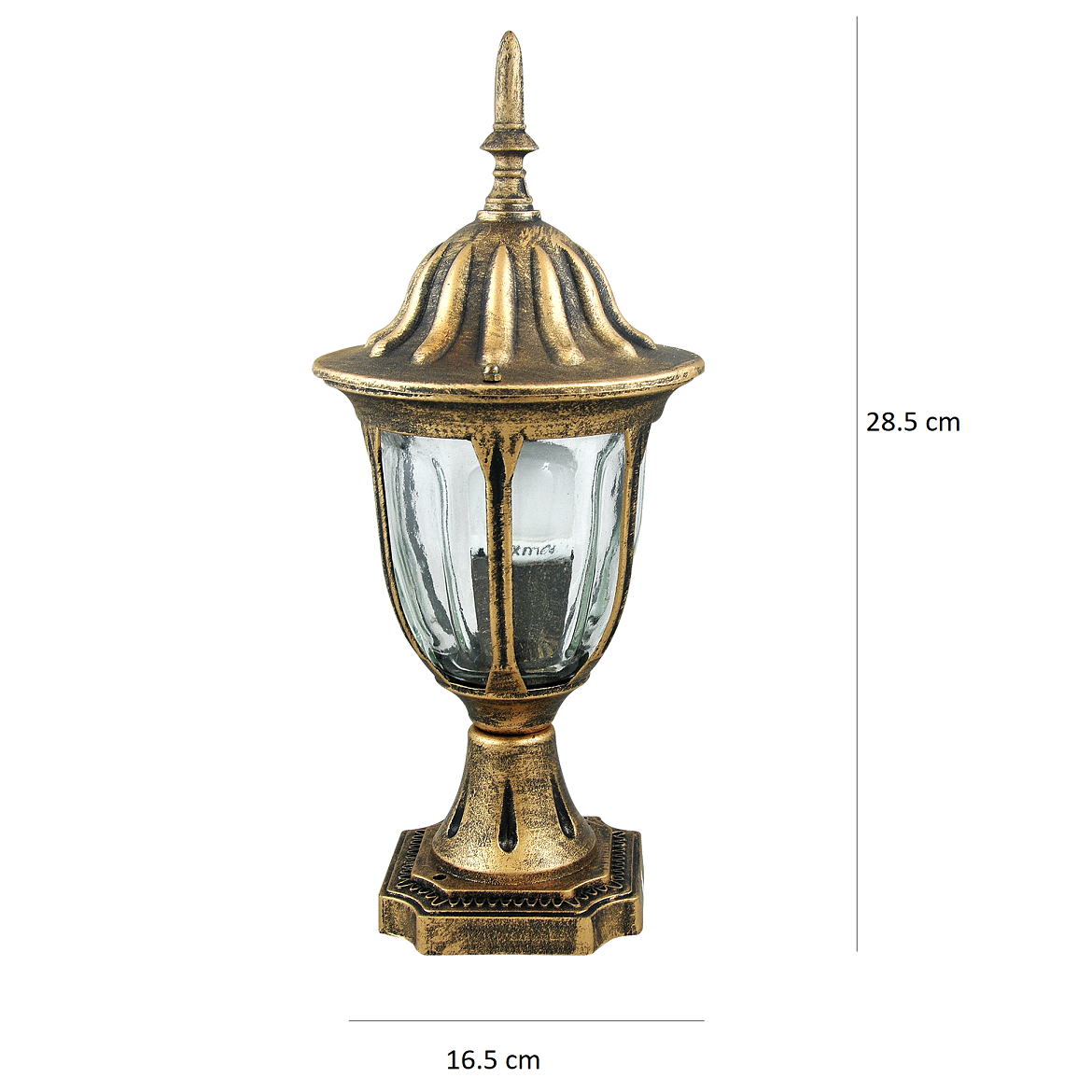 Spoljna zidna lampa Florence 16,5x28,5cm zlatna