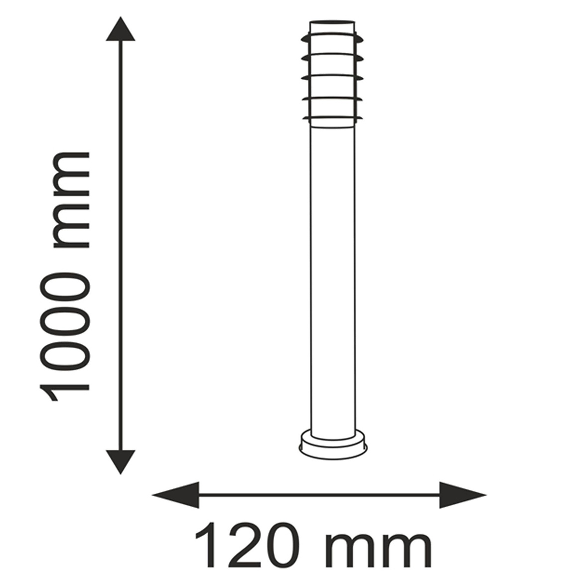 Spoljna podna lampa Serena 12,5x100cm