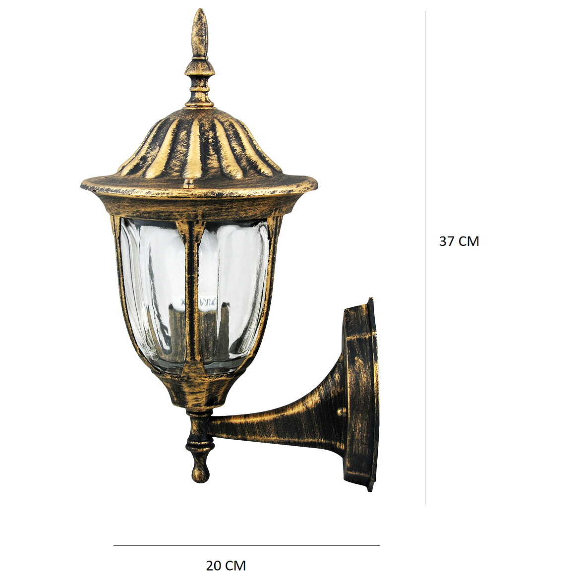 Spoljna zidna lampa Florence bronzana