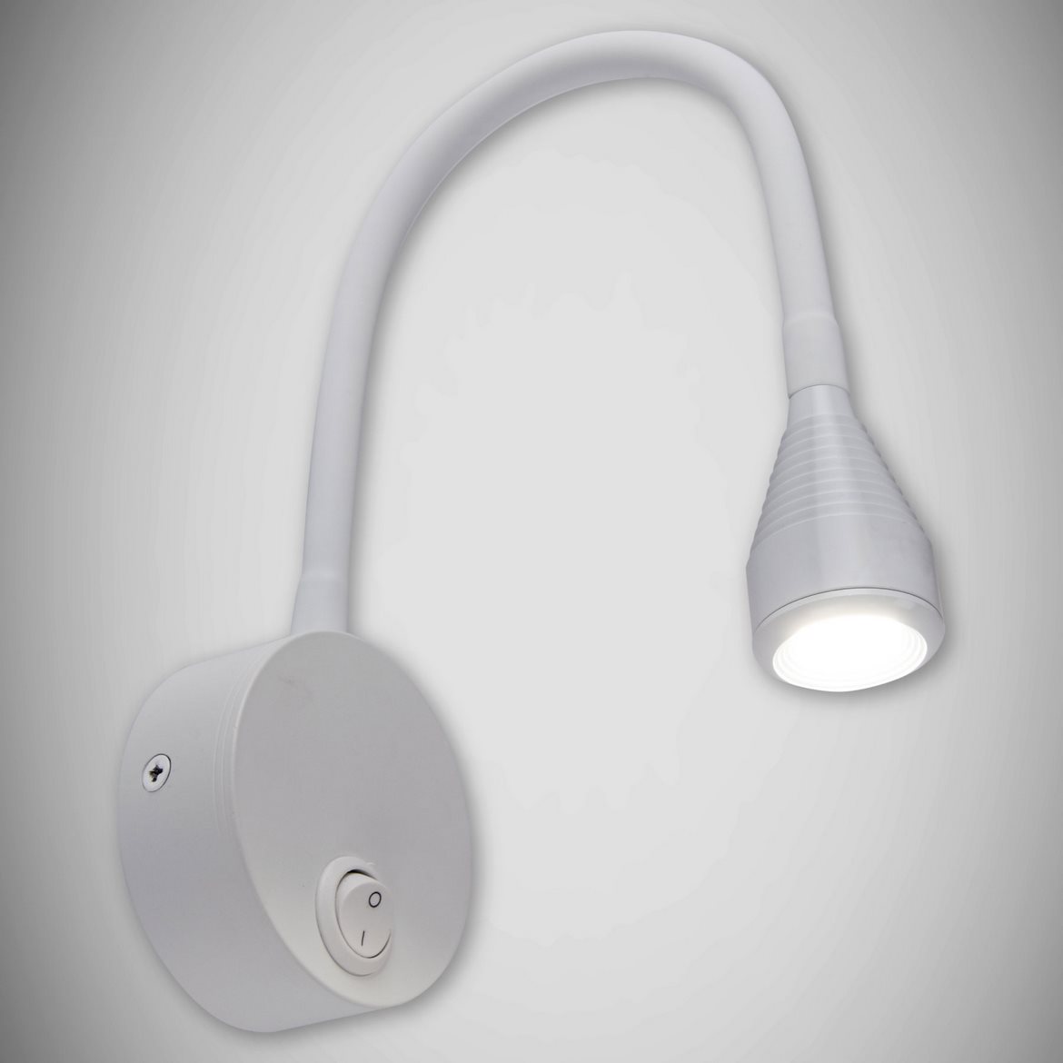 Zidna lampa Field LED bela