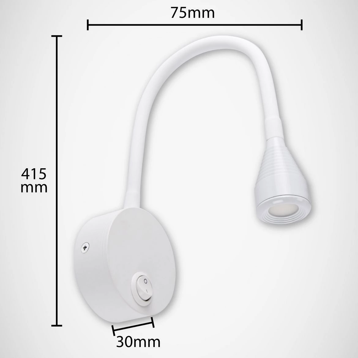 Zidna lampa Field LED bela