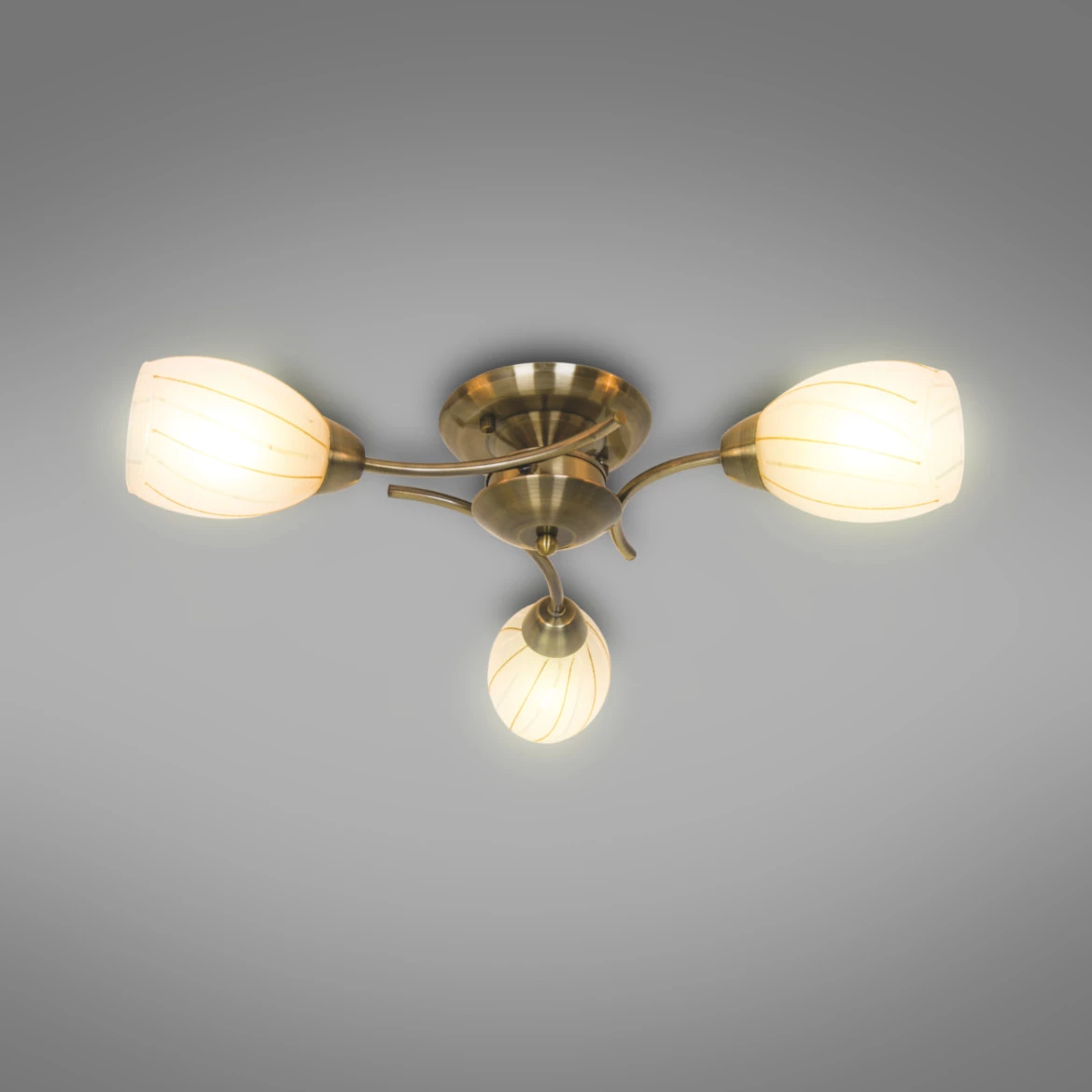 Plafonjera Celia 3 bronzana