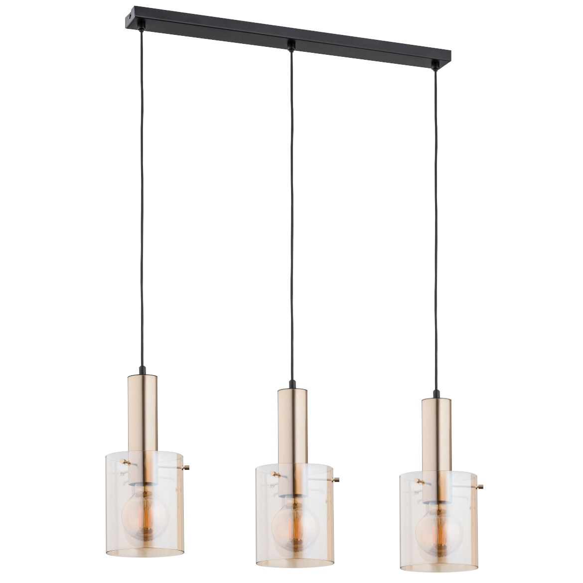 Viseca lampa Celina 3 zlatna