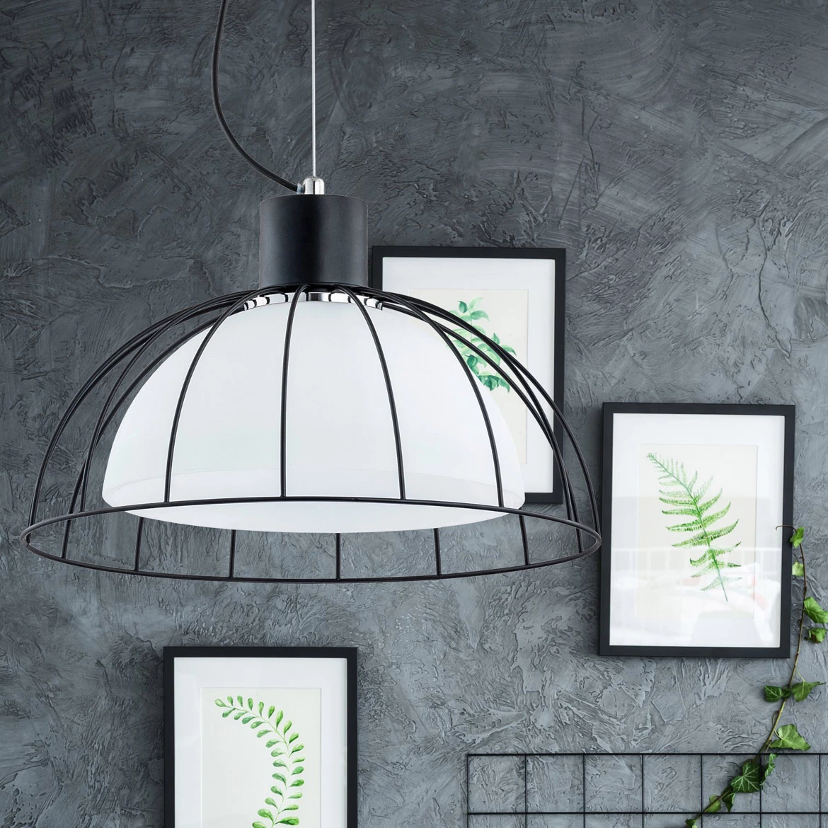 Viseca lampa Bonny crni