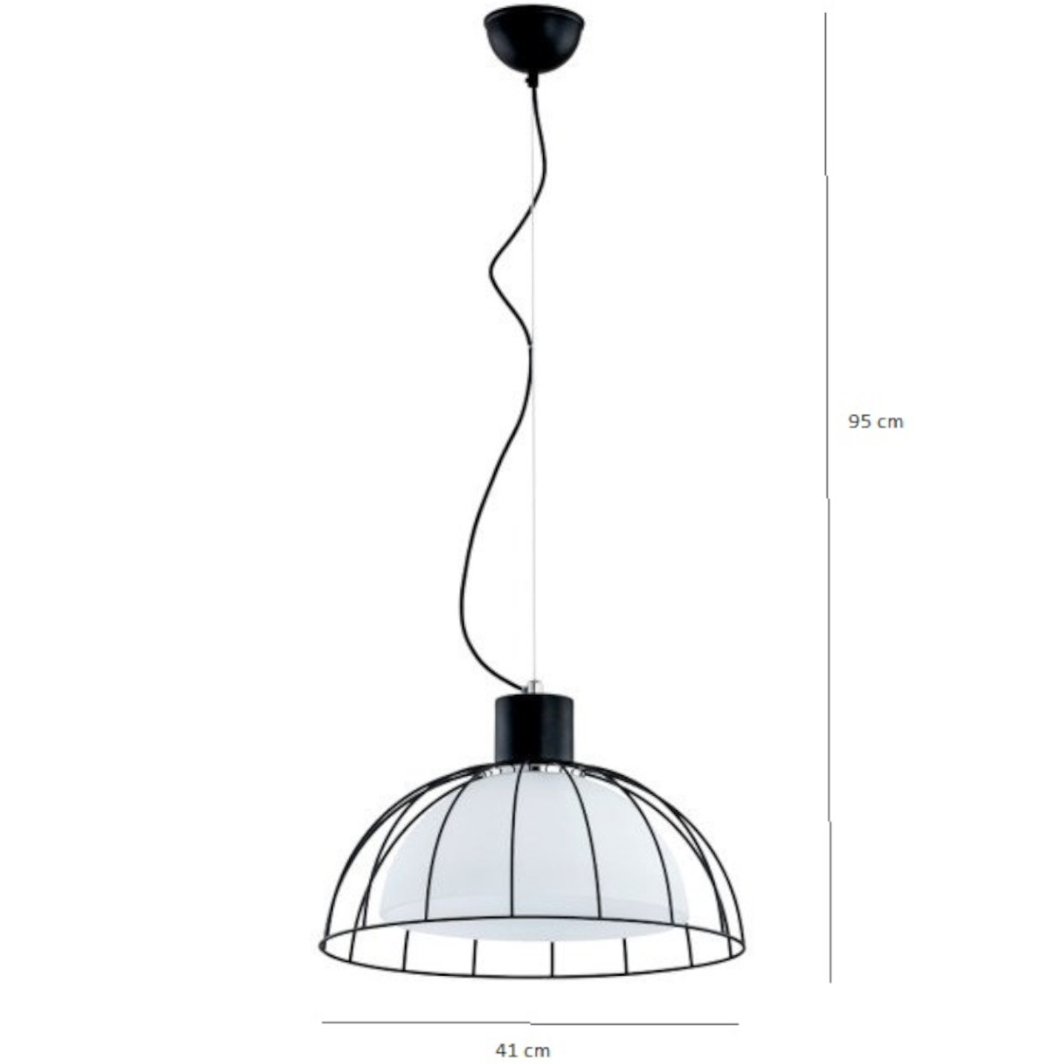 Viseca lampa Bonny crni
