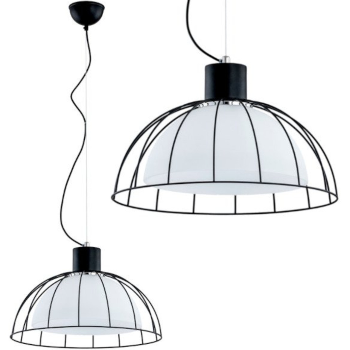 Viseca lampa Bonny crni
