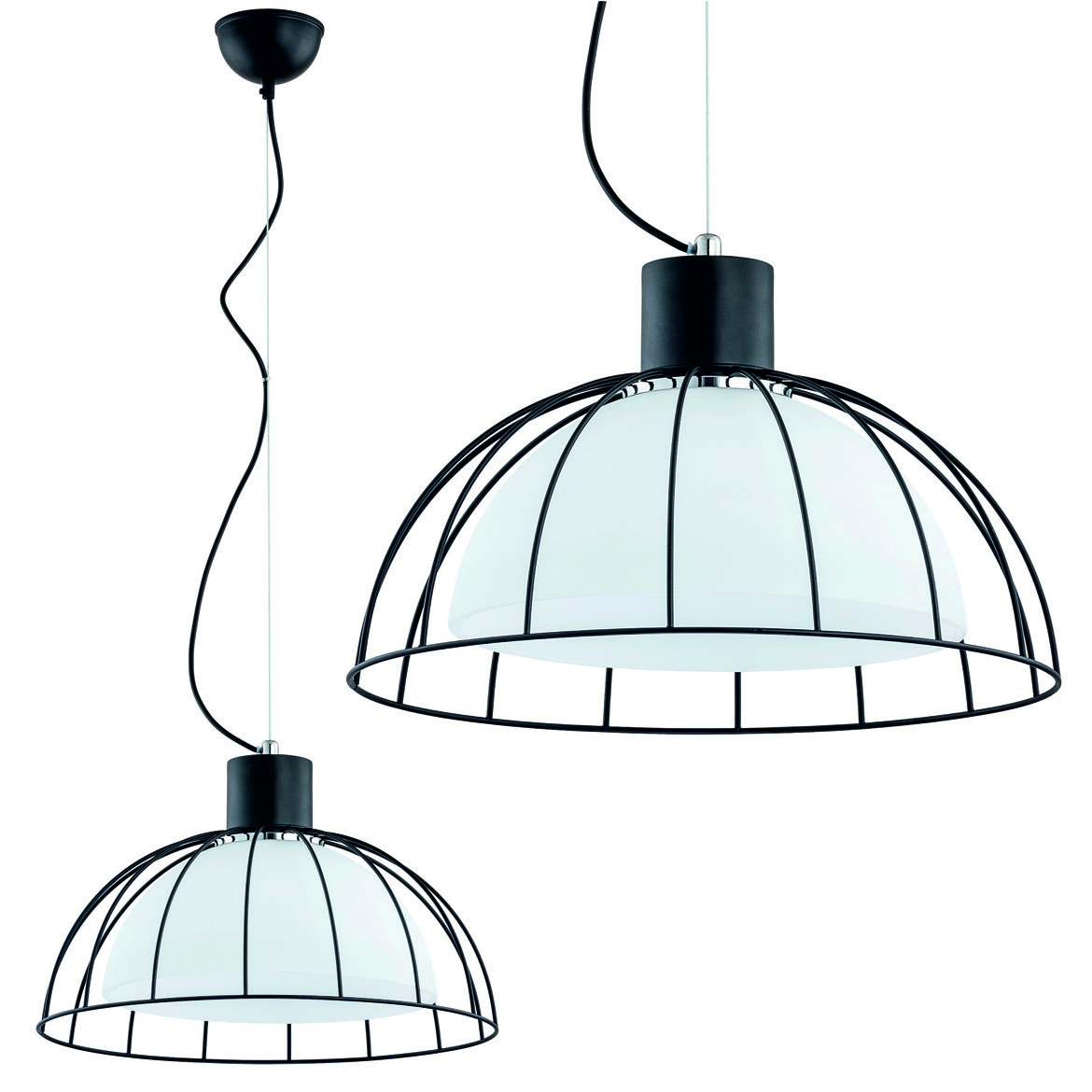 Viseca lampa Bonny crni