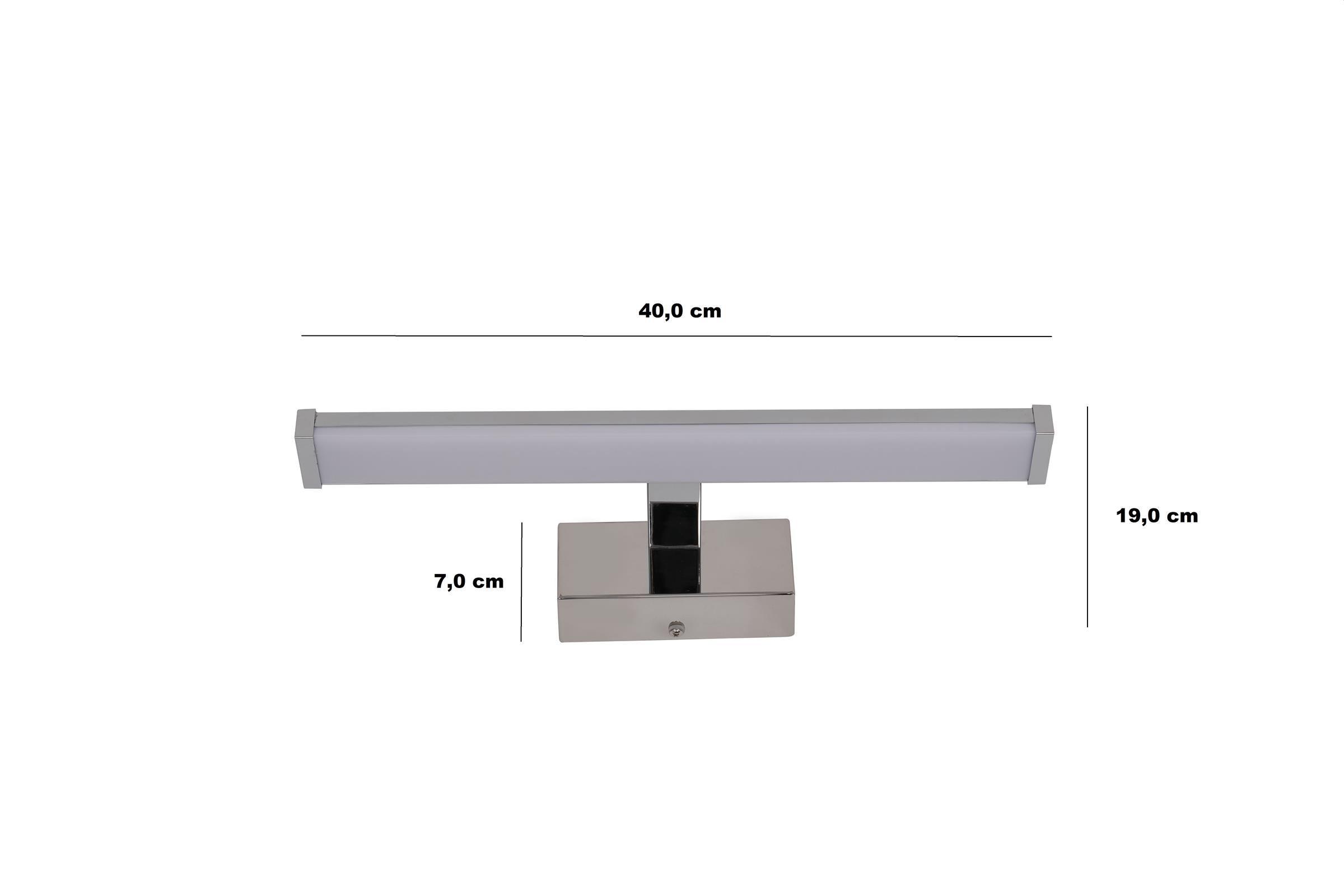 Zidna lampa Frida 40cm siva