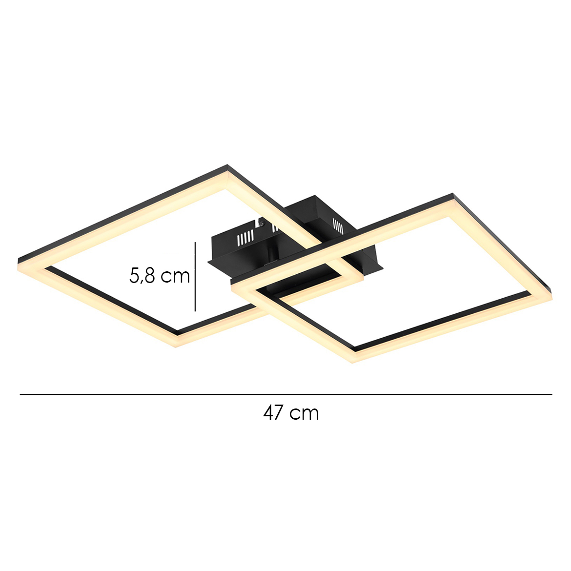 Plafonjera Tiny LED crna