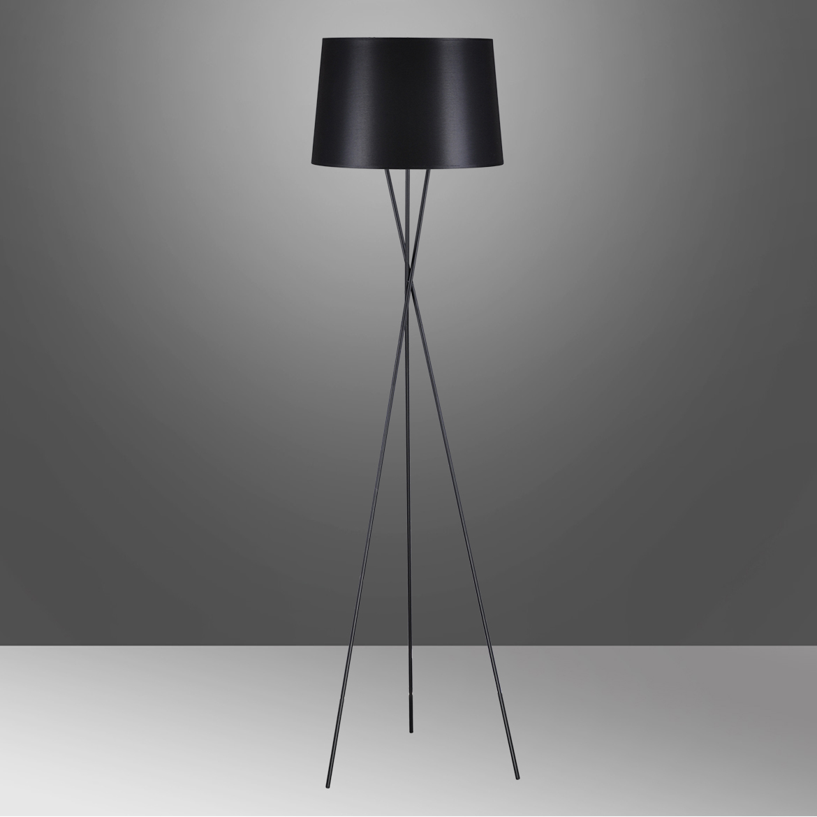 Podna lampa Remi 45x174cm crna