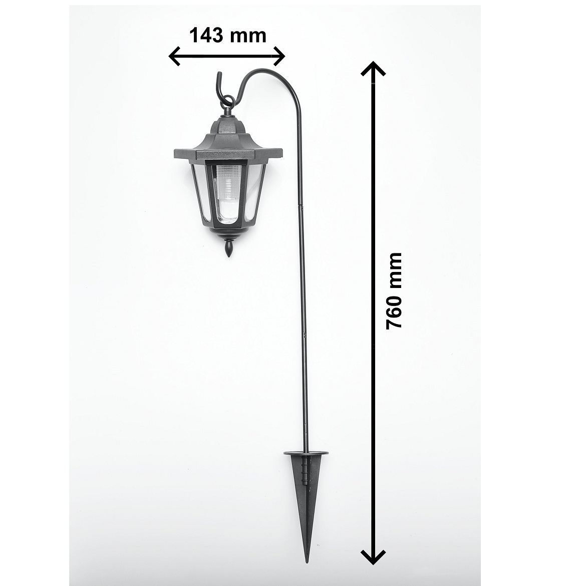 Solarna lampa Lantern LED  14,3x76cm