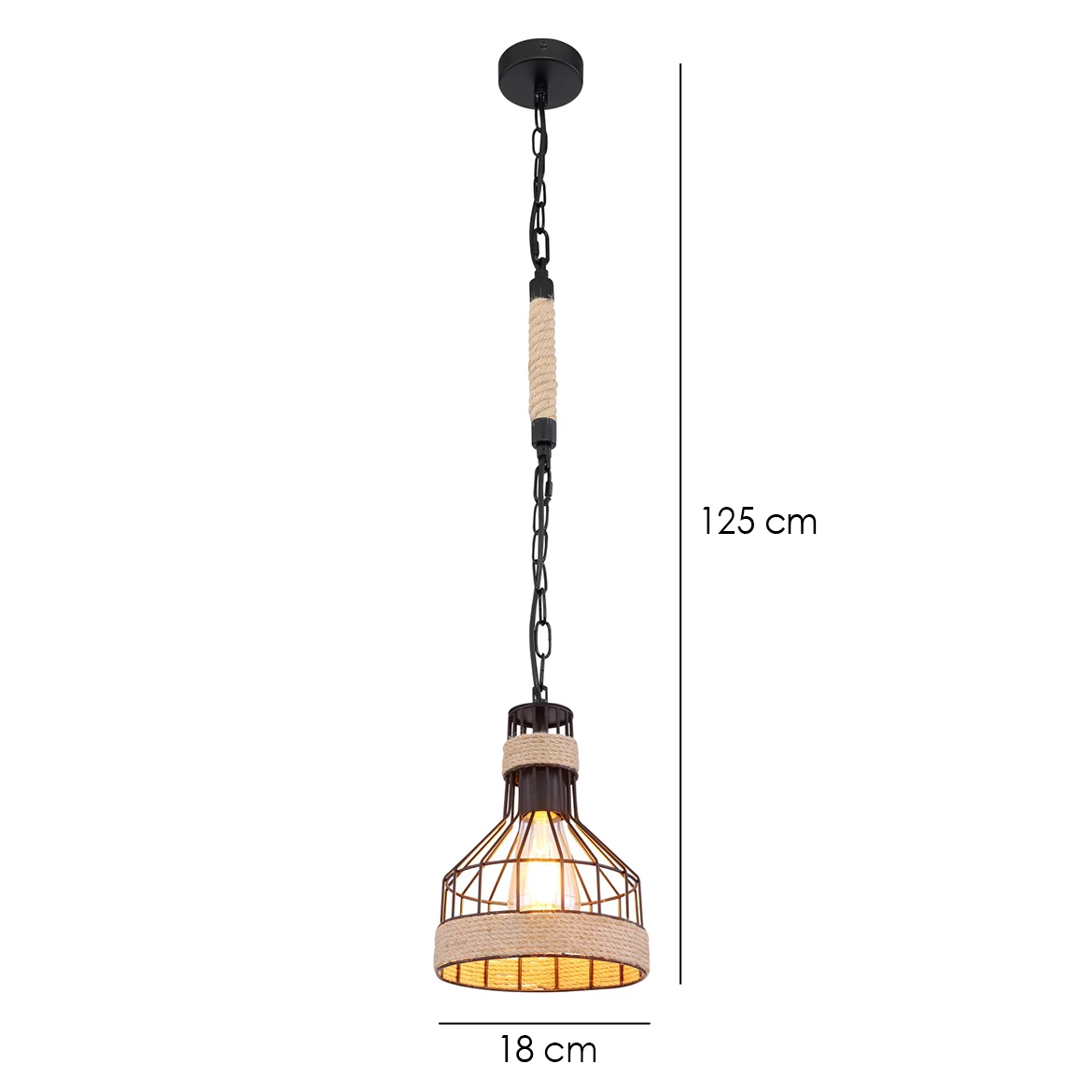 Viseca lampa Lina 1 18cm