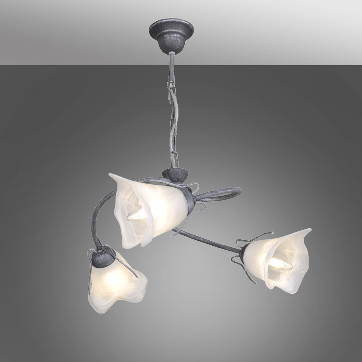 Viseca lampa Soma 48x73cm srebrna