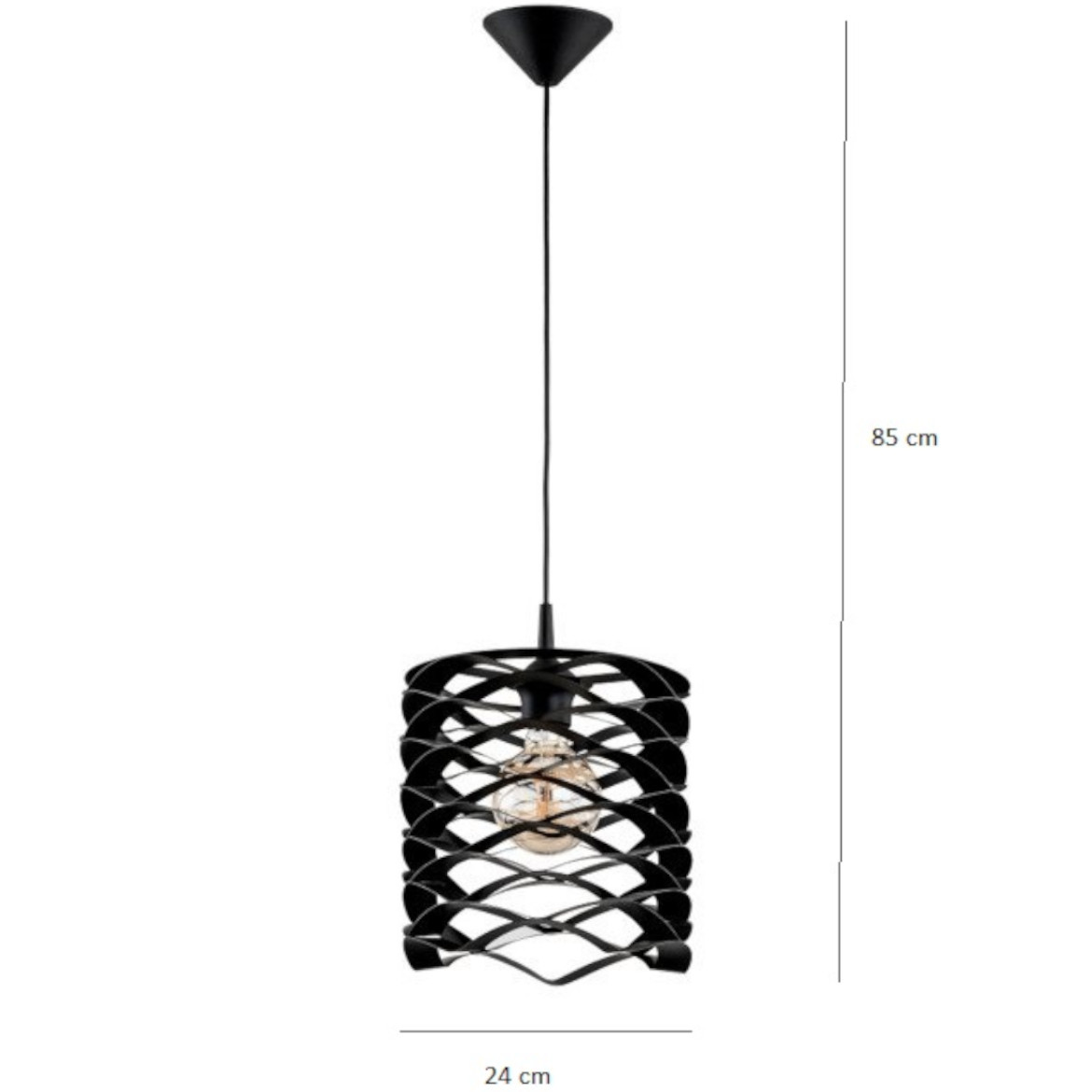 Viseca lampa Spike 25x85cm