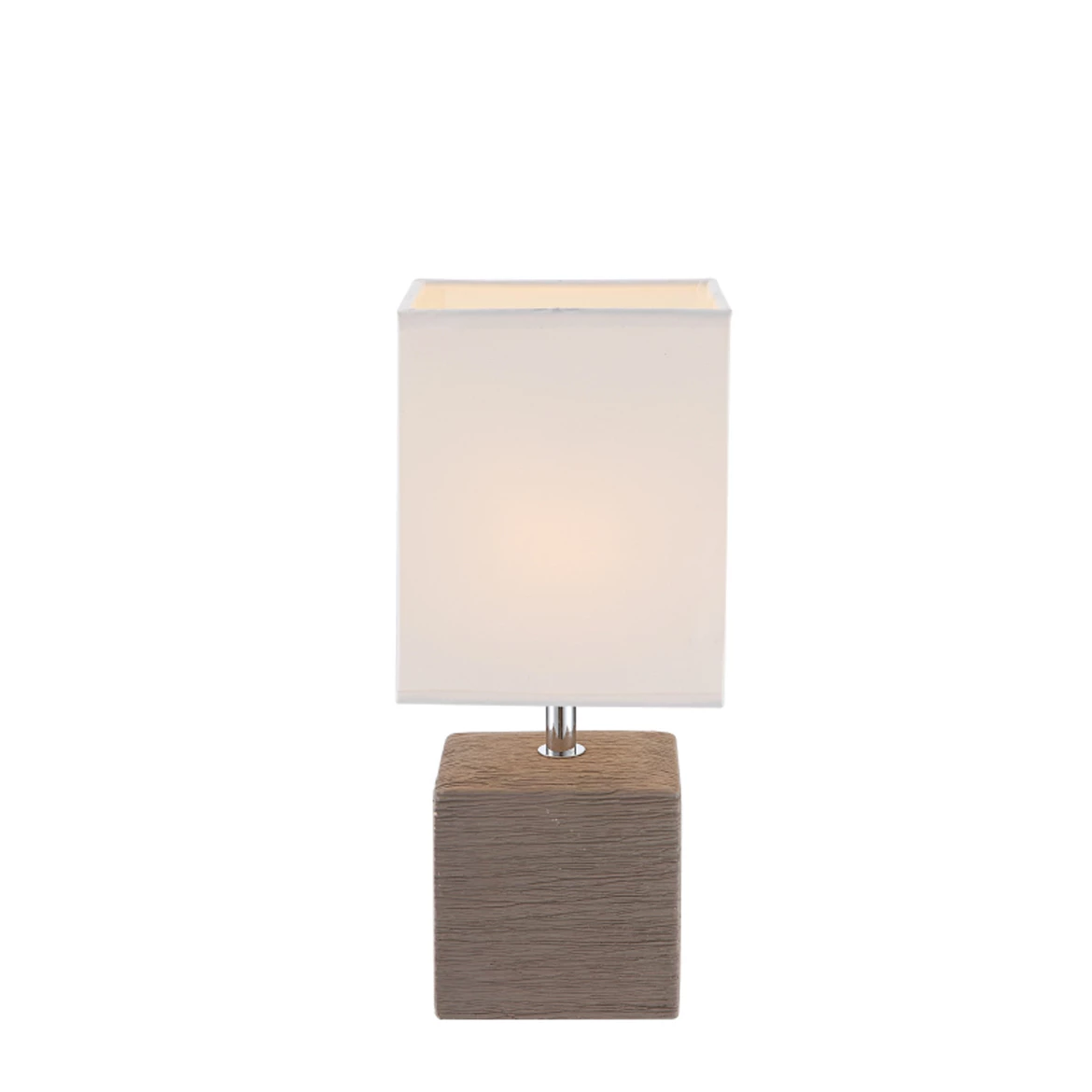 Stona lampa Valentino Cube braon