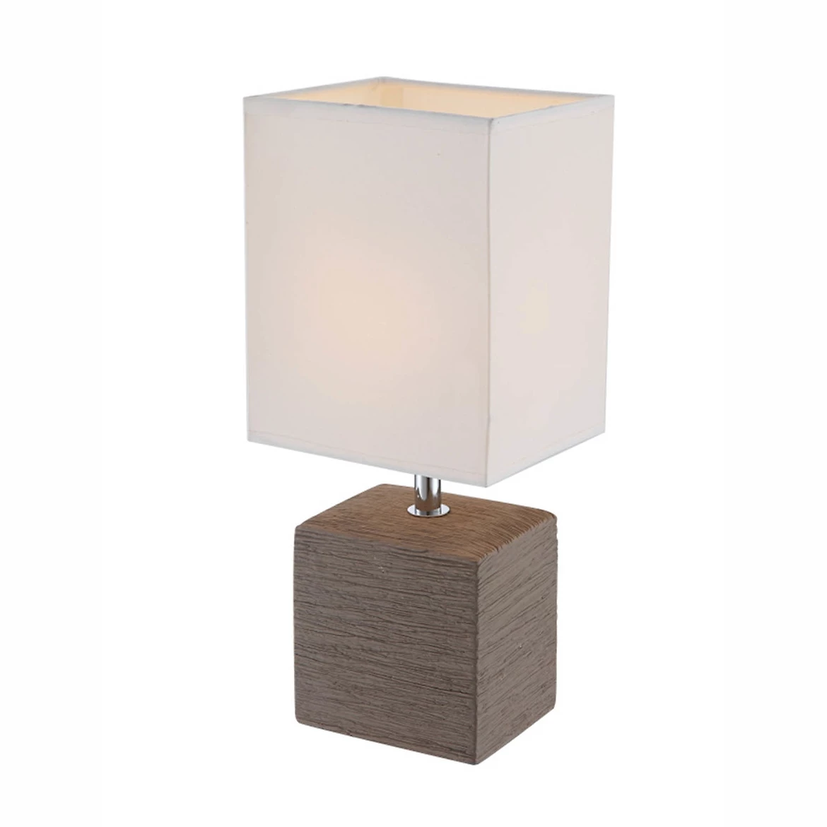 Stona lampa Valentino Cube braon