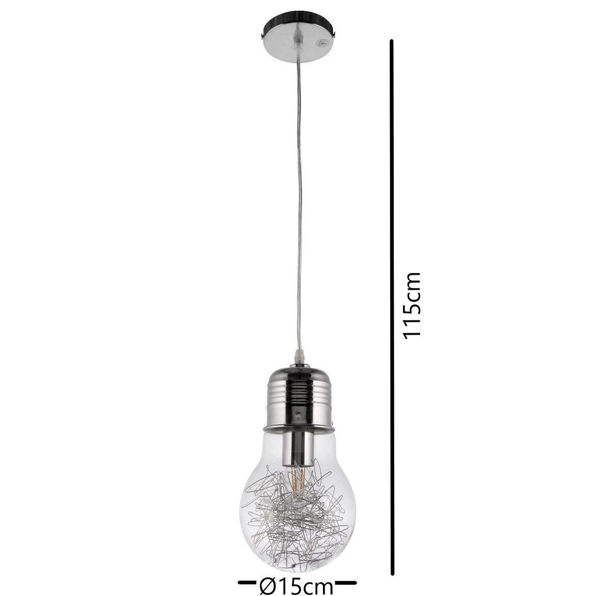 Viseca lampa Line 1 siva