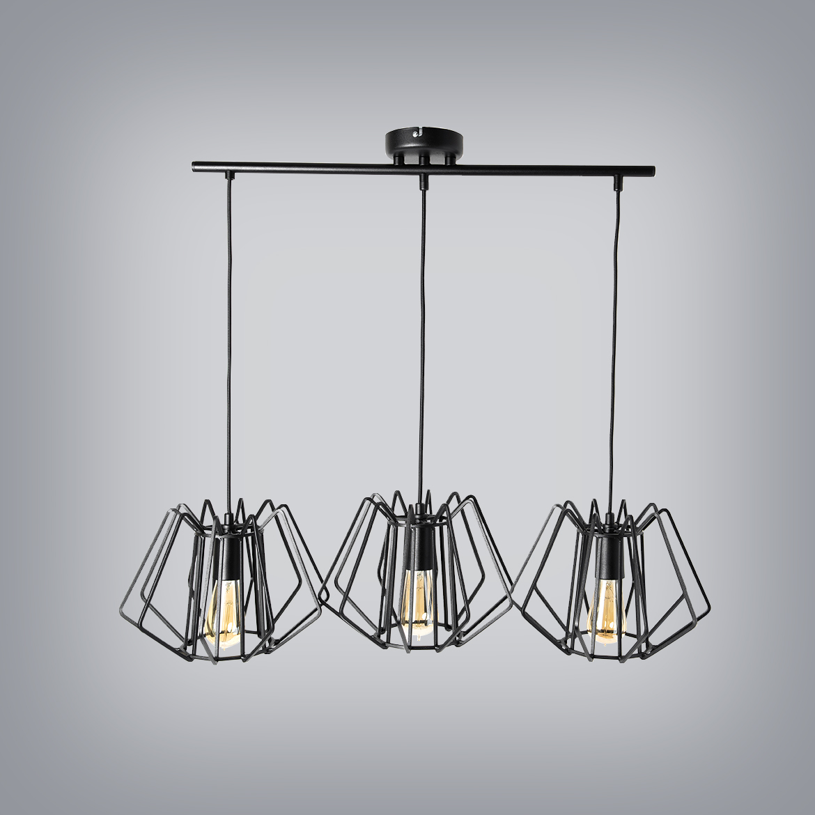 Viseca lampa Krab 3 80x70cm crna