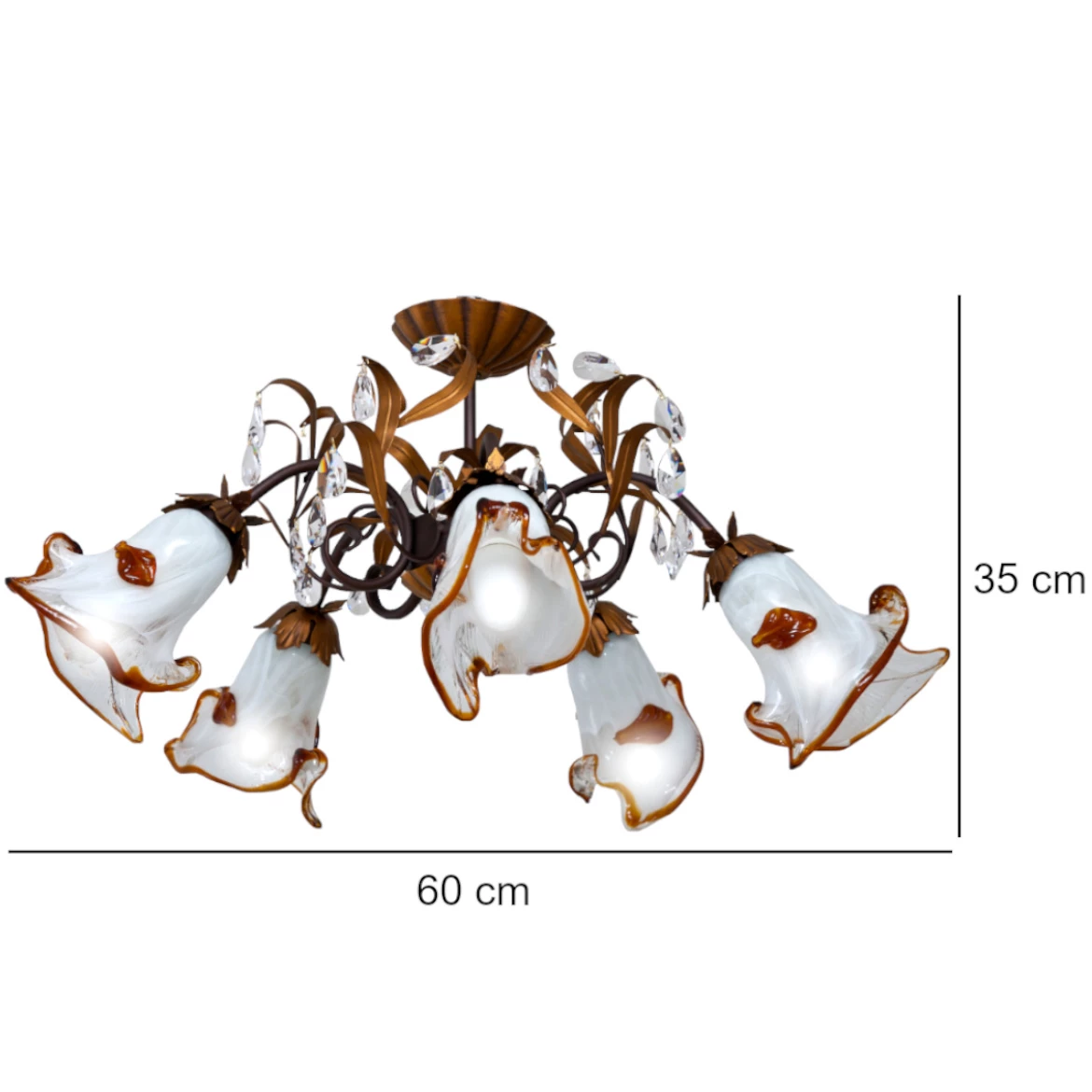 Plafonjera Katia 5 braon