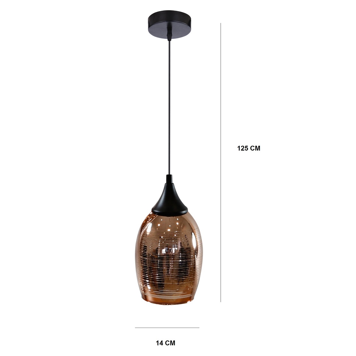Viseca lampa Marina 1 bakrena