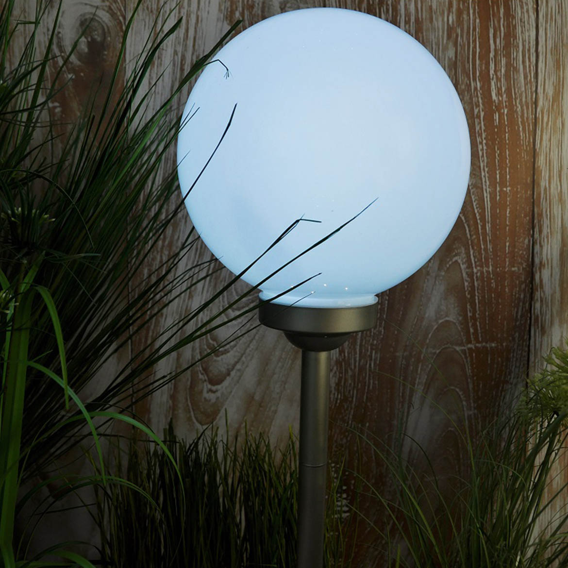 Solarna lampa White sphere LED 30x70cm