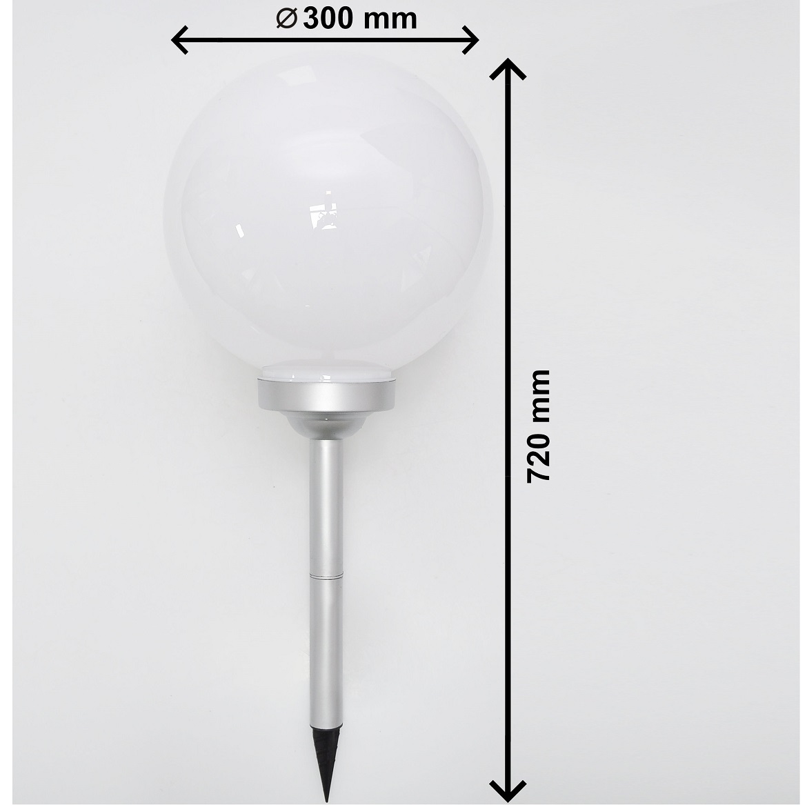 Solarna lampa White sphere LED 30x70cm