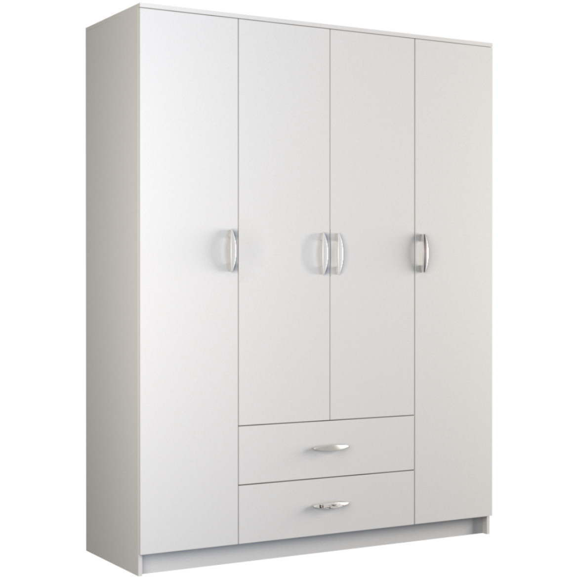 Ormar Romana 4 vrata+2 fioke 160x52x205 bela