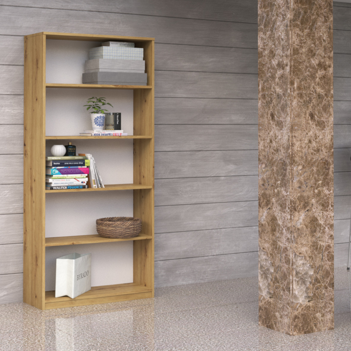 Polica r80 Office otvora 80x30x182 hrast