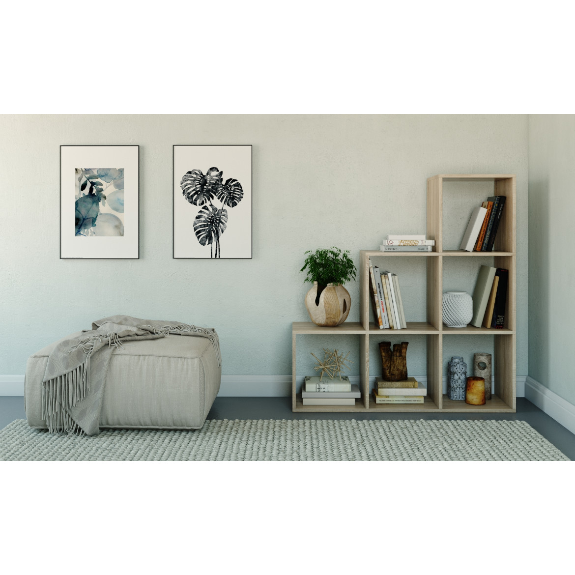 Polica 6 Step 115x30x115 natur (sonoma)