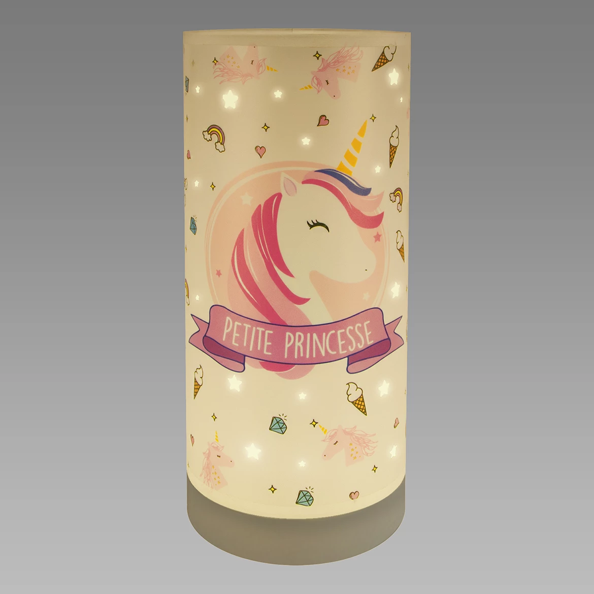 Stona lampa Mila LED na baterije bela