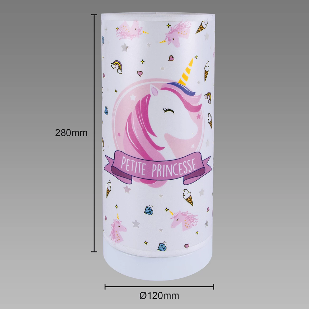 Stona lampa Mila LED na baterije bela