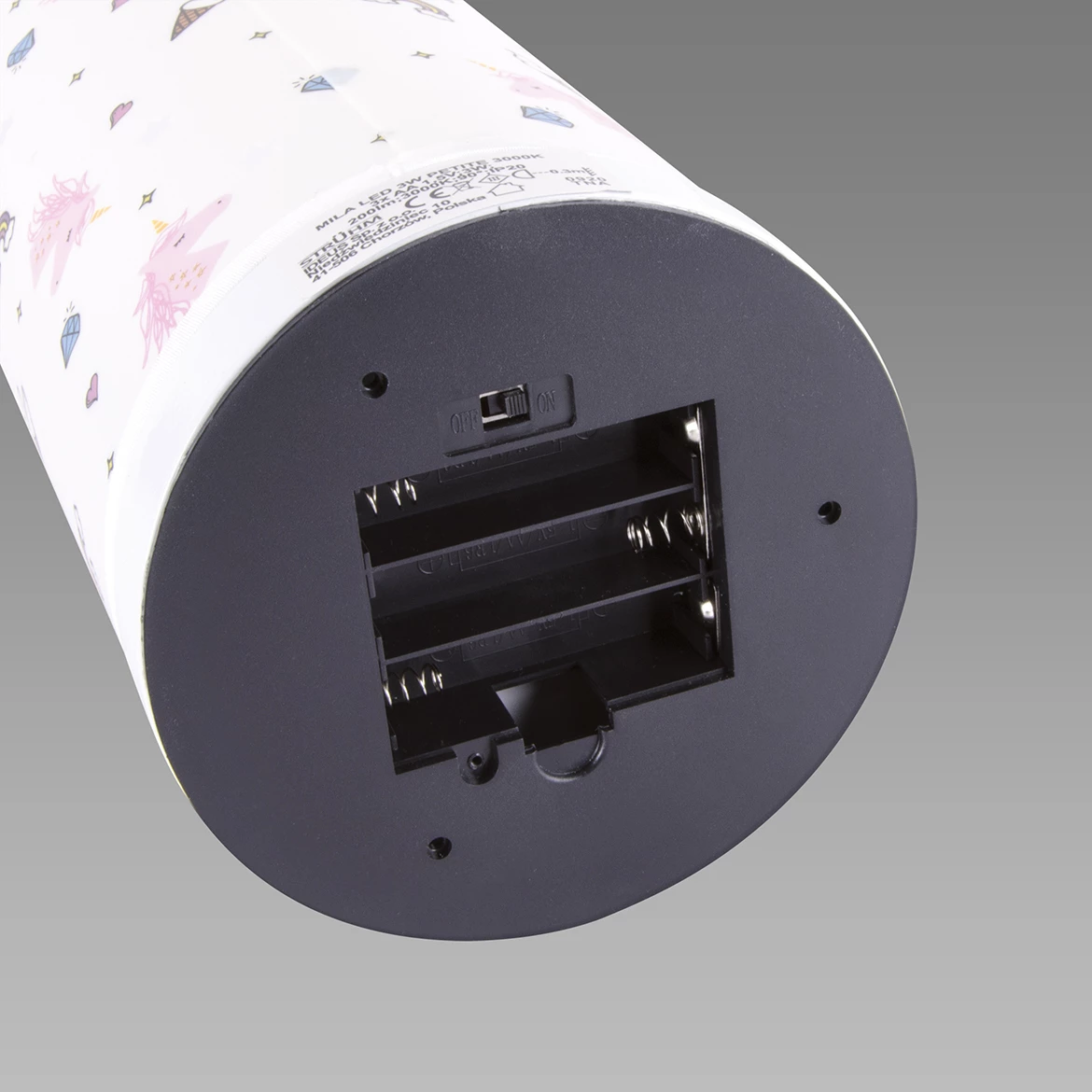 Stona lampa Mila LED na baterije bela