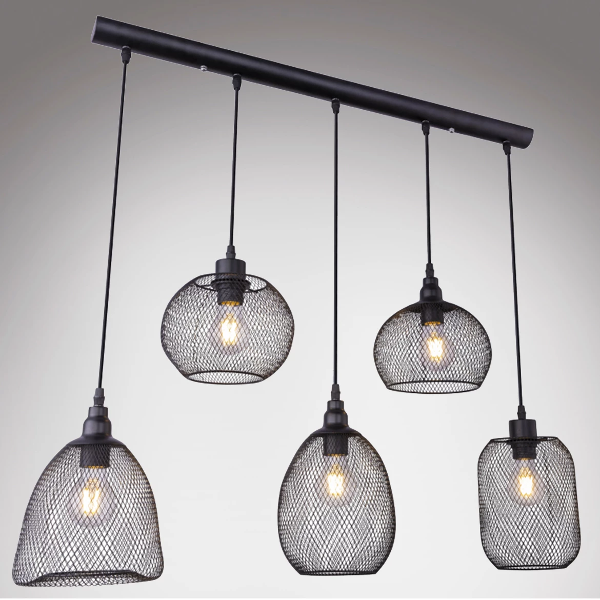 Viseca lampa Anya 5 crna