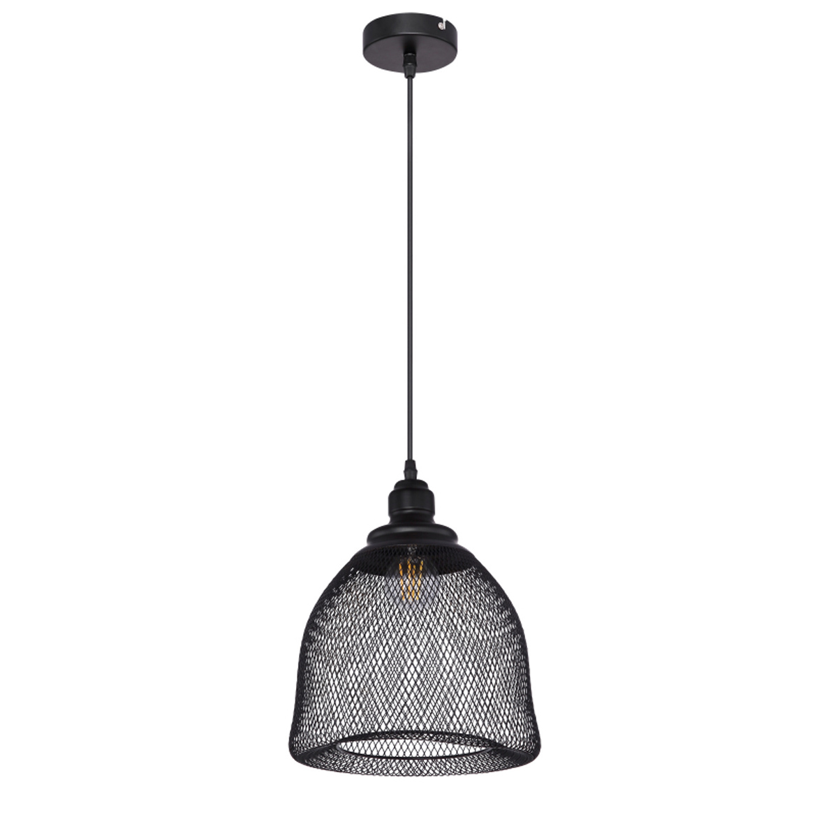 Viseca lampa Anya 25cm crna