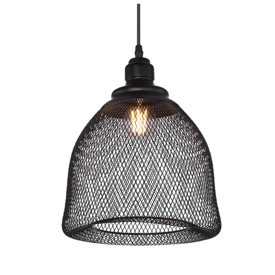 Viseca lampa Anya 25cm crna