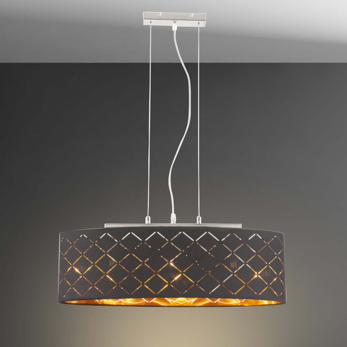 Viseca lampa Kidal 25x140cm zlatna