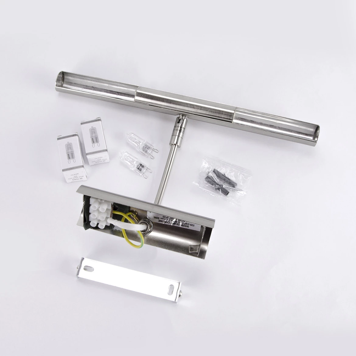 Zidna lampa Elegant siva mat