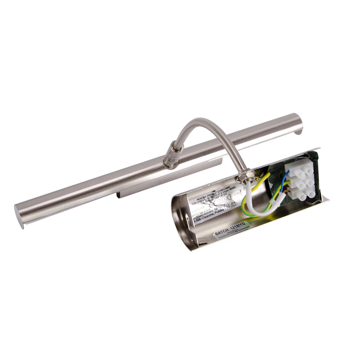 Zidna lampa Elegant siva mat