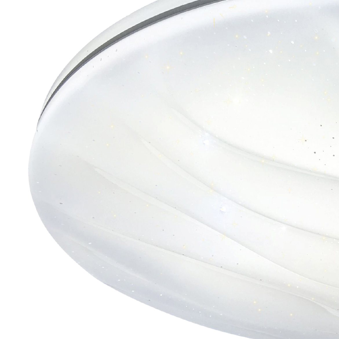 Plafonjera Wave LED 38cm bela