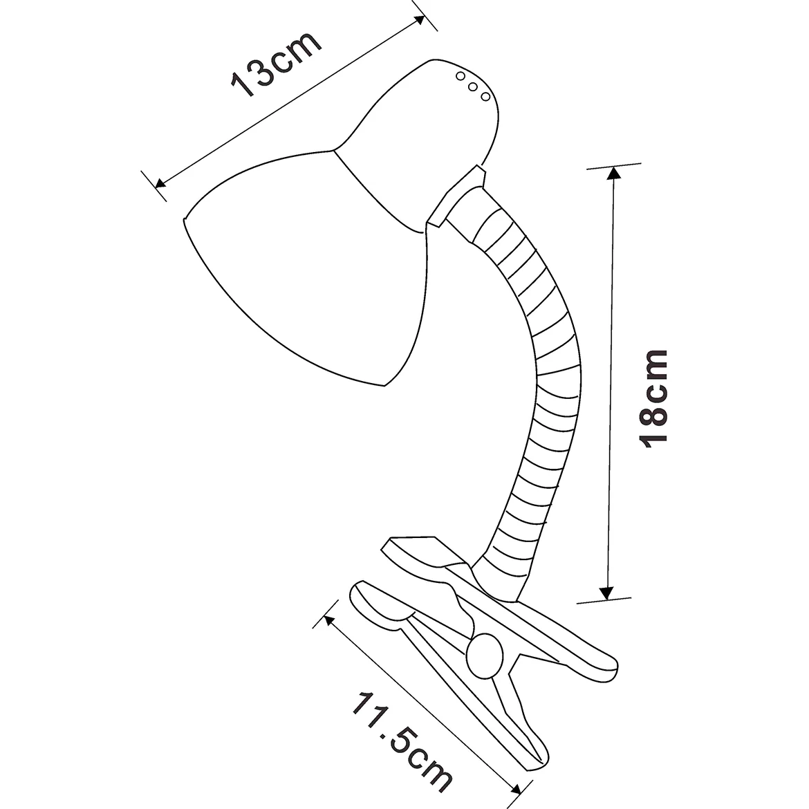 Stona lampa  Pixi siva