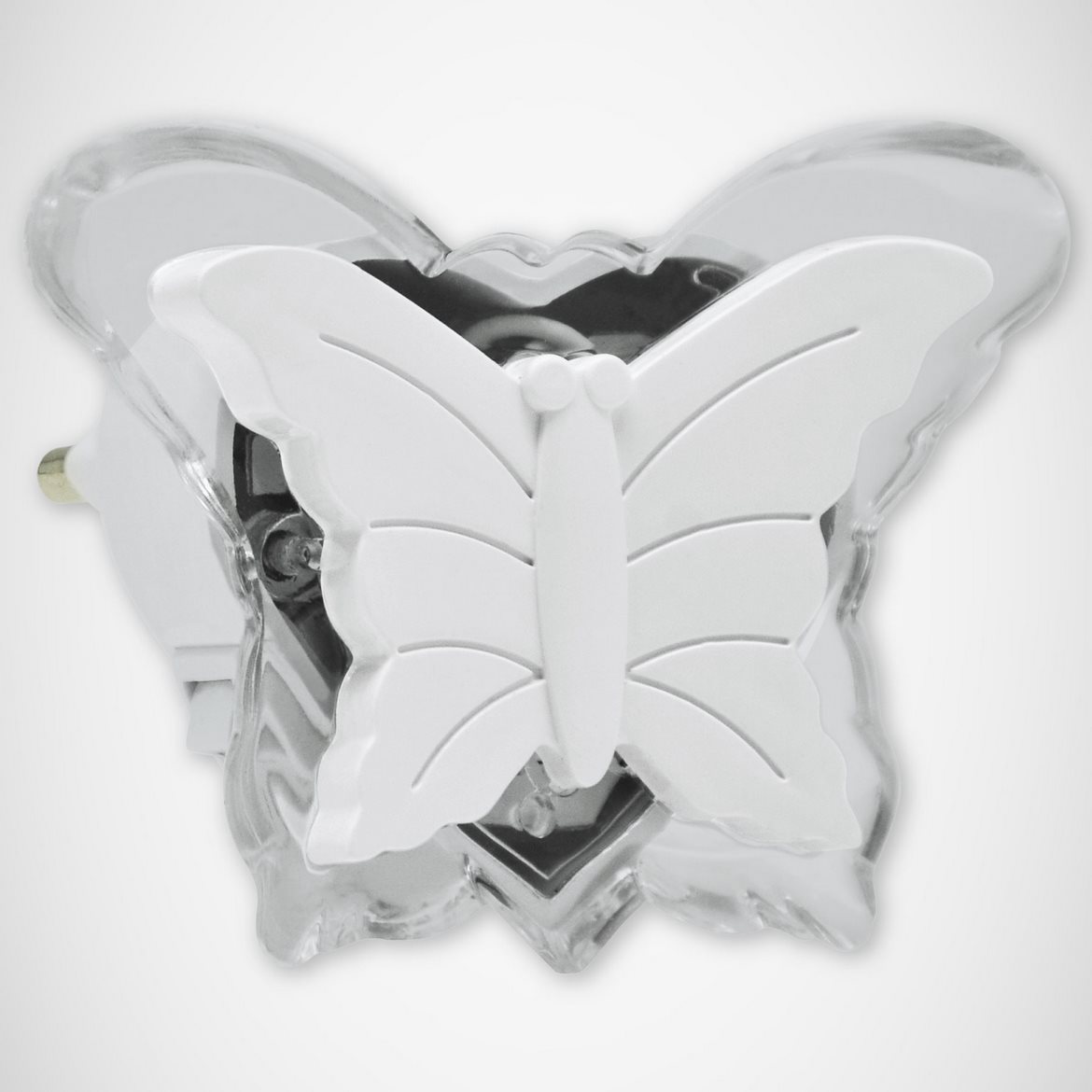 Zidna lampa za uticnicu Butterfly LED plava